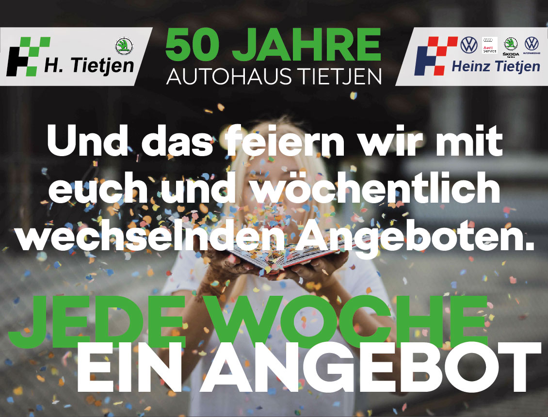 50 Jahre Angebote im Autohaus Tietjen